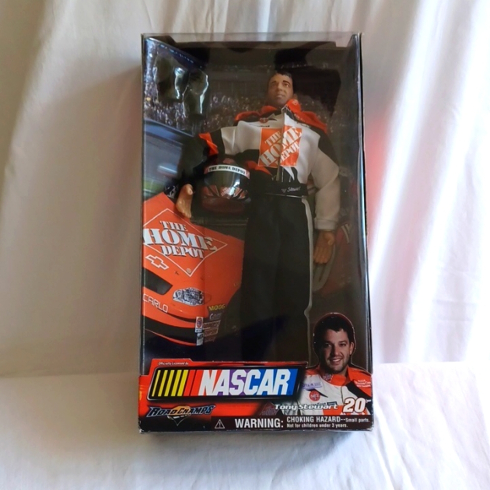 Home Depot 2003 Road Champs Tony Stewart #20 NASCAR Doll In Box